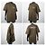 Balenciaga Kurzarm-T-Shirt mit Wave-Logo Grün - Ansicht 6