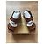 Sandalias de cuña de cuero marrón Michael Kors - vista 6