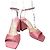 Sandali Jimmy Choo in raso rosa