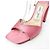 Sandali Jimmy Choo in raso rosa - vista 5