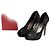 Salvatore Ferragamo Size Sequin Open Toe Pumps Black