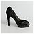 Salvatore Ferragamo Size Sequin Open Toe Pumps Black - view 5