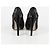 Salvatore Ferragamo Size Sequin Open Toe Pumps Black - view 8