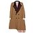 Gucci Asymmetric Stitch Coat Size Brown