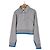Miu Miu Polo Sweatshirt mit Geschichtetem Kragen Grau Braun - Ansicht 2