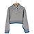 Miu Miu Polo Sweatshirt mit Geschichtetem Kragen Grau Braun - Ansicht 3