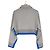 Miu Miu Polo Sweatshirt mit Geschichtetem Kragen Grau Braun - Ansicht 4