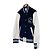 Sacai Wool Teddy Bomber Varsity Jacket Navy Blue