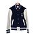 Sacai Wool Teddy Bomber Varsity Jacket Navy Blue - view 3