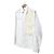 DIOR Sacai Giacca Camicia Oversize in Cotone con Tasca Monogram per Uomo Bianca Bianco