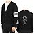Thom Browne Diagonalband-Stickman-Cardigan Schwarz - Ansicht 9