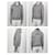 Thom Browne Felpa con cappuccio e zip Marrone - vista 2