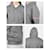 Thom Browne Felpa con cappuccio e zip Marrone - vista 9