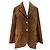 Autre Marque Blazer de terciopelo marrón Castaño