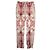 Etro Pantalones de seda rojos con estampado paisley - Talla S Roja