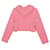 Chanel Größe CC Knopf Cropped Kapuzenpullover Pink  - Ansicht 2
