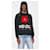 Kenzo Strickpullover mit Blumenmuster Schwarz  - Ansicht 4