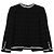 Saint Laurent Woll-Crop-Tweed-Jacke Schwarz - Ansicht 4