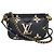 LOUIS VUITTON Monogram Empreinte Multi Pochette Acessórios Bolsa de Ombro Feminina Marrom