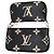 LOUIS VUITTON Monogram Empreinte Multi Pochette Acessórios Bolsa de Ombro Feminina Marrom - vista 4