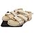 Chanel Velcro-Seil-Sandalen Größe Braun