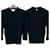 Thom Browne Kreuzkabel-Wollstrick navy Blau - Ansicht 5