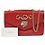 Gucci Borsa a tracolla media testa di tigre Rosso