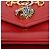 Gucci Borsa a tracolla media testa di tigre Rosso - vista 15