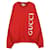 Gucci Sweatshirt mit Logo Rot  - Ansicht 1