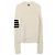 Thom Browne Woll-Punktmuster-Pullover für Frauen Weiß - Ansicht 4