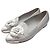 Chanel Graue Camellia Ballerinas Braun