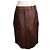 Marni Dunkelbraune Vintage-Lederrock