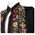Kenzo Abrigo largo de seda bordado Shoreline Negro - vista 5