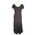 Vestido Frill Marrón Armani Collezioni Castaño
