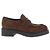 Prada Mocassini in suede cioccolato Marrone - vista 4