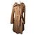Moschino Camel Wool Blend Coat Brown