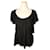 Isabel Marant Schwarzes Glitzer-Rüschenshirt