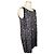 Balmain Vestido asimétrico con brillo negro y blanco en forma de corazón - vista 2