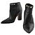 Valentino Botines Rockstud en oro negro