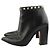 Valentino Botines Rockstud en oro negro - vista 3