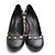 Pompes Logo Or Tory Burch Noir - vue 2