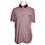 Burberry Camicia Piquet a Righe Bordeaux da Uomo Rosso
