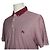 Burberry Camicia Piquet a Righe Bordeaux da Uomo Rosso - vista 4