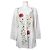Kenzo Chaqueta de lino blanco bordada Jungle Line