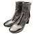 Silberne gerippte Ankle Boots von Isabel Marant