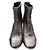 Silberne gerippte Ankle Boots von Isabel Marant - Ansicht 2