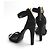 Tory Burch Scarpe T-Strap in metallo nero - vista 4