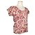 Marni Top de algodón fruncido con estampado de flores múltiples Roja - vista 2