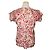 Marni Top de algodón fruncido con estampado de flores múltiples Roja - vista 4