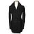Burberry Black Wool Cashmere Double Button Fox Fur Collar Coat - view 5